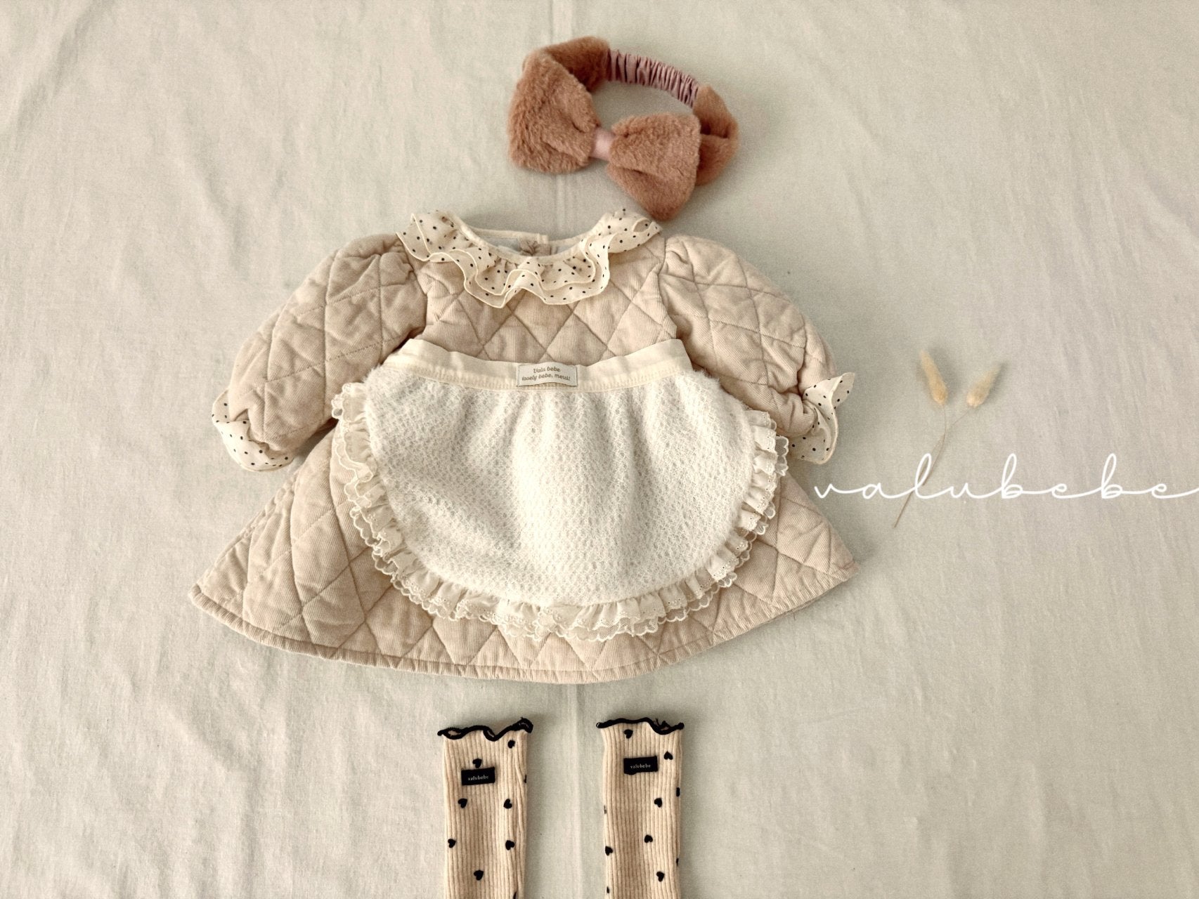 ［valubebe］Dot color quilting one-piece (baby)