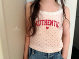 ［comma］Authentic lace sleeveless tops