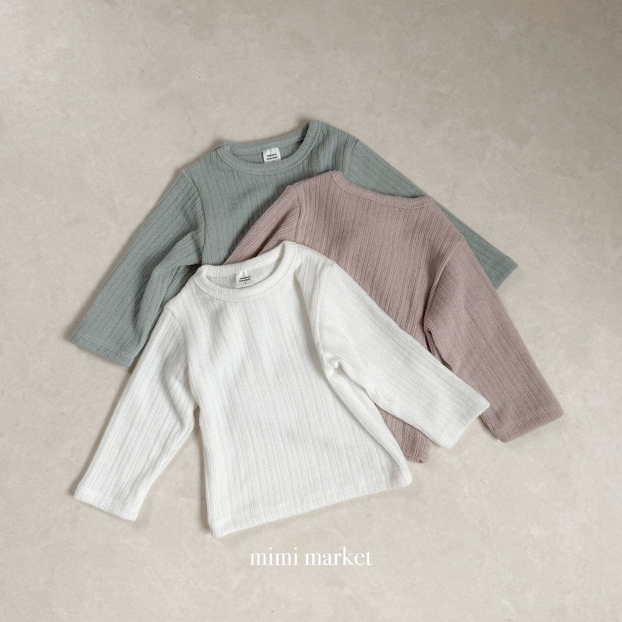 ［mimi market］Hilton rib tee