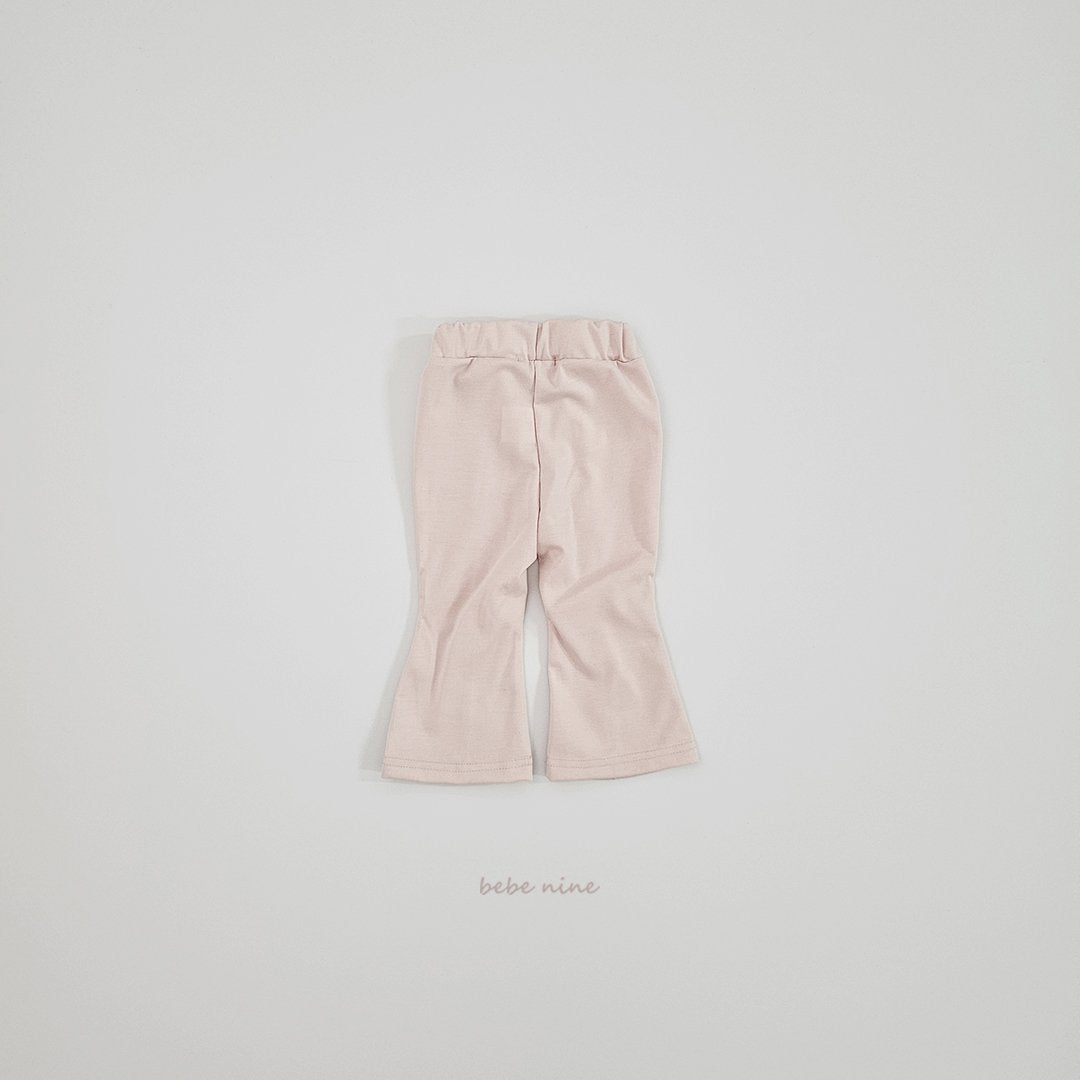 ［bebenine］Black Pink Flare Pants