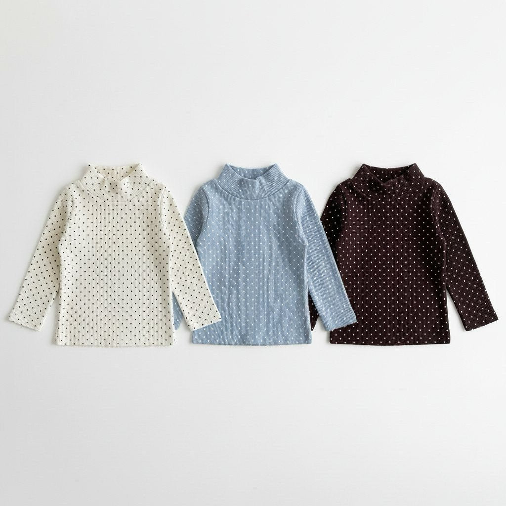 ［azalea］Ghana dot halfneck tops (baby)