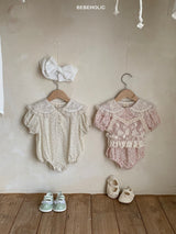 ［bebe holic］Esder flower rompers