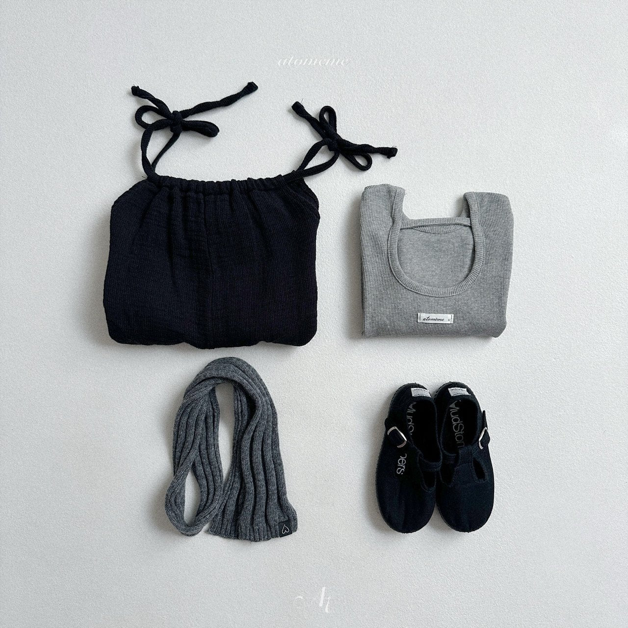 [atomeme] Beni ribbed tee