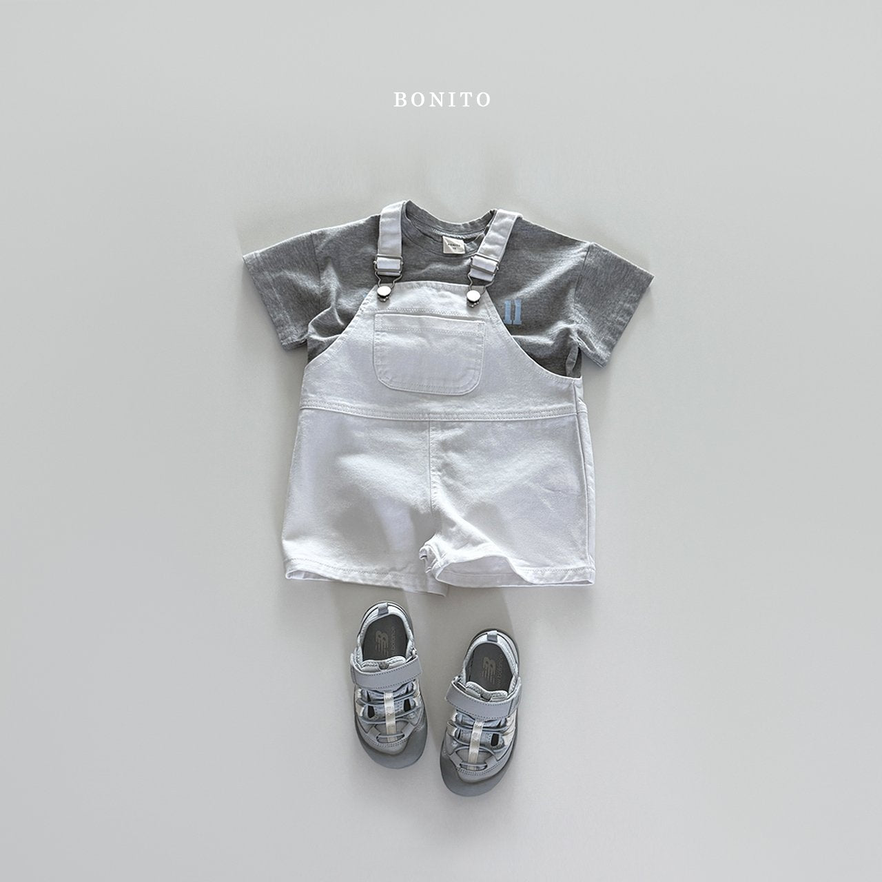 ［Bonito］Incision denim overalls