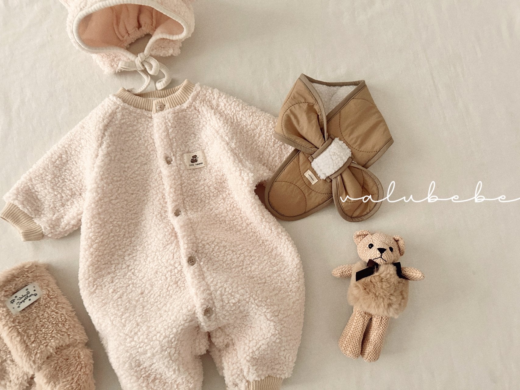 ［valubebe］Valu bear boa beanie (baby)