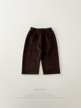 Knit cable pants