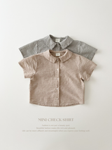 Mini check shirt