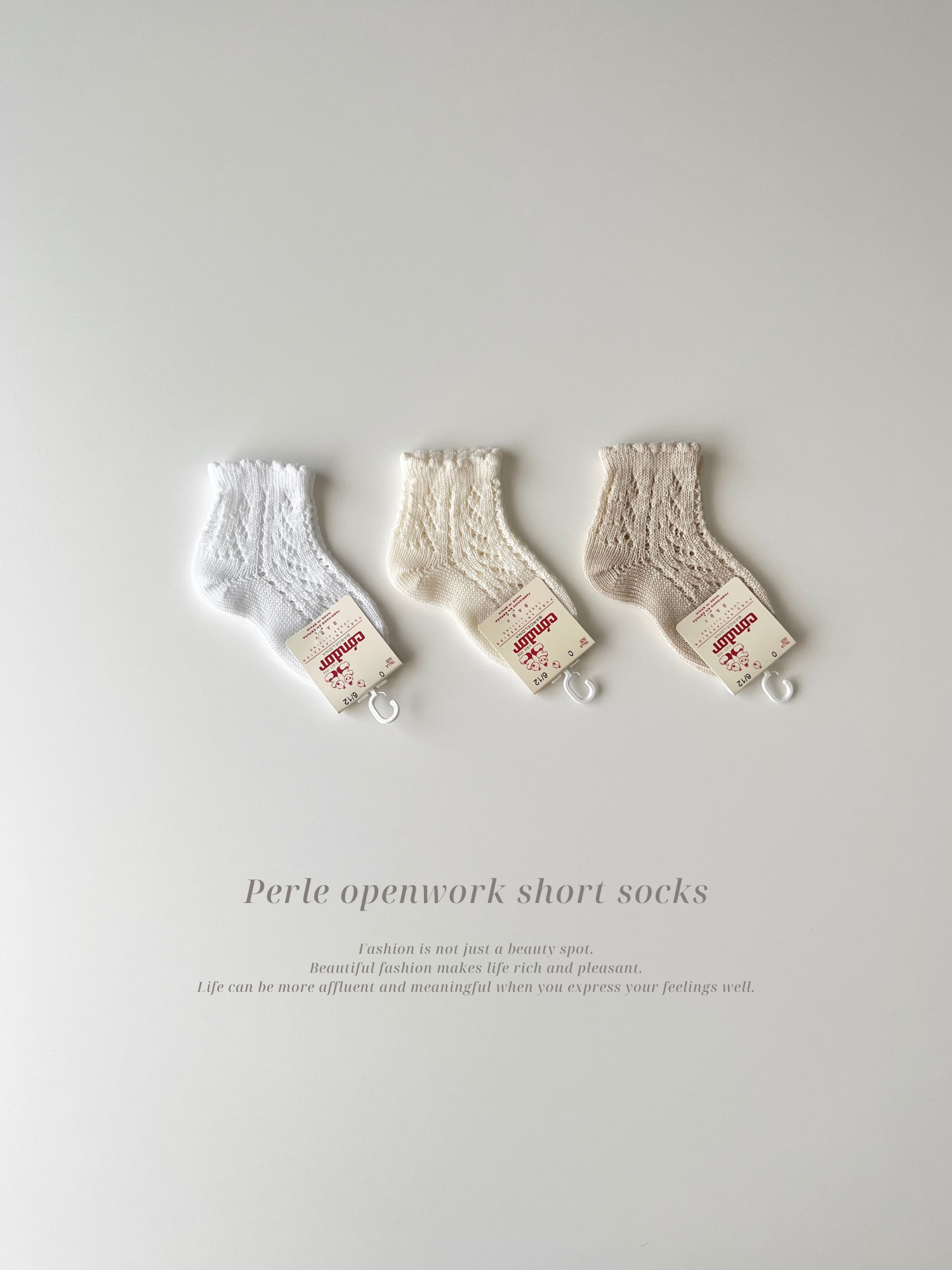 ［condor］Perle openwork short socks B