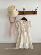 Color ribbon straw hat
