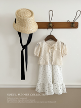 Color ribbon straw hat
