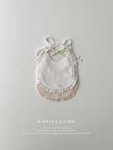 Waffle lace bib