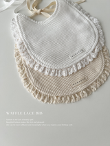 Waffle lace bib